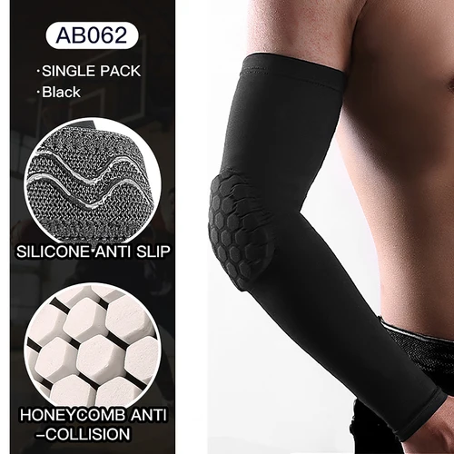 Imagen 2 del producto Protección deportiva para codo, panal, anticolisión, protección de presión, manga para brazo, baloncesto, ciclismo, Fitness, equipo de protección, 1 ud.