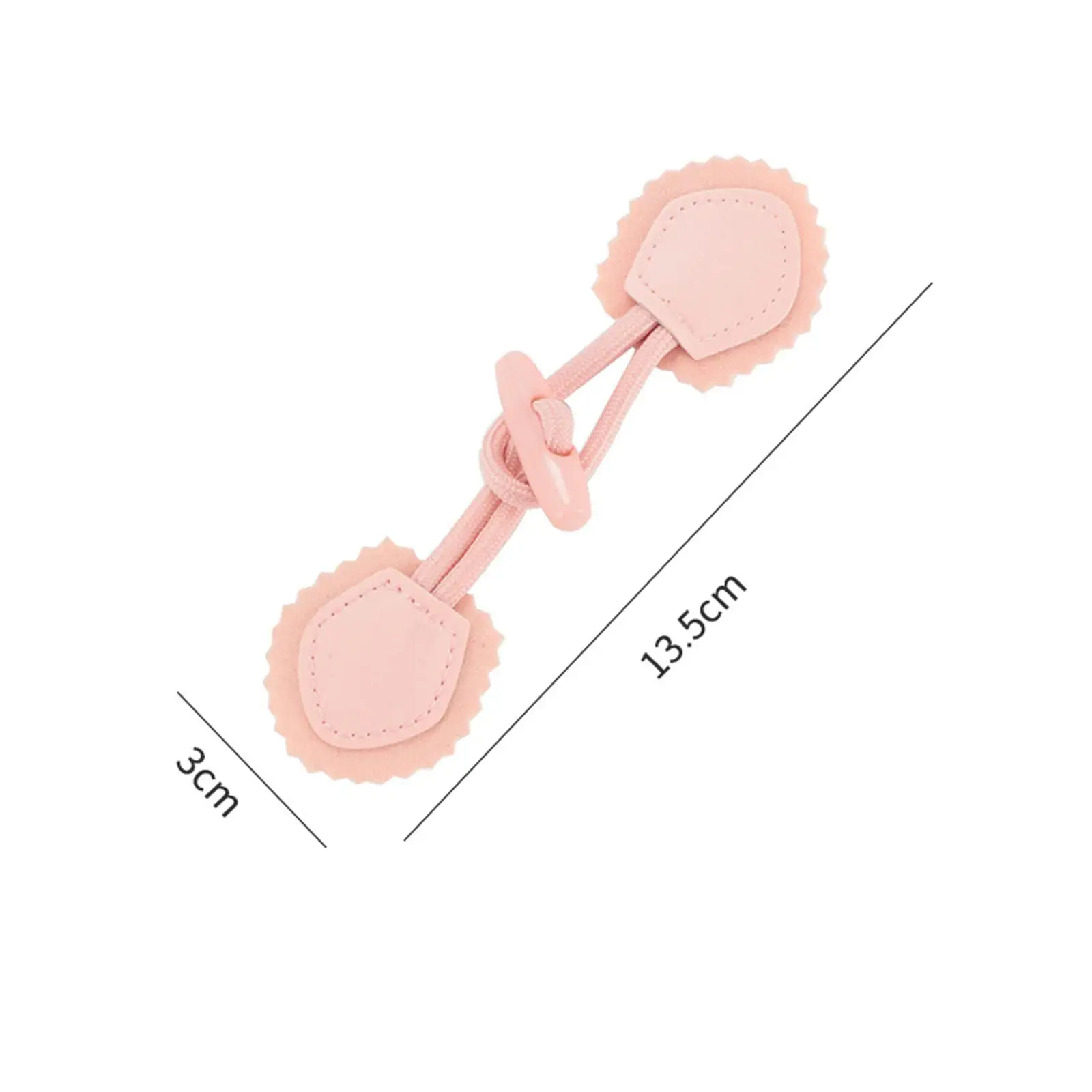 6x Montessori Toys Coat Button Fine Educational Toy Learning Activities Board , Pink Horn Buckle