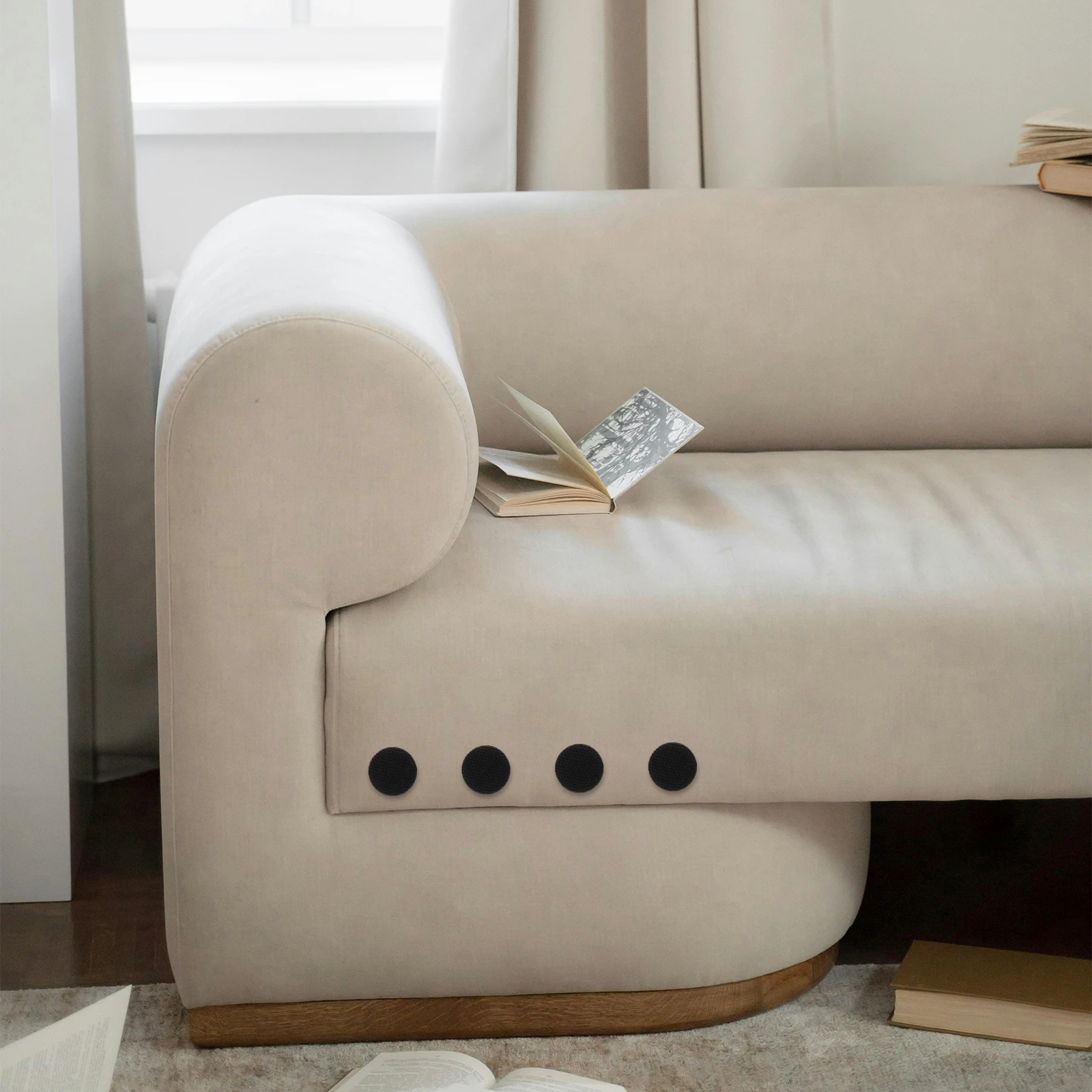 

30Pcs Bed Sheet Anti Slip Pins Fabric Covered Twist Pins Black Stainless Steel Slipcover Fastening Upholstery Tack Nails Home