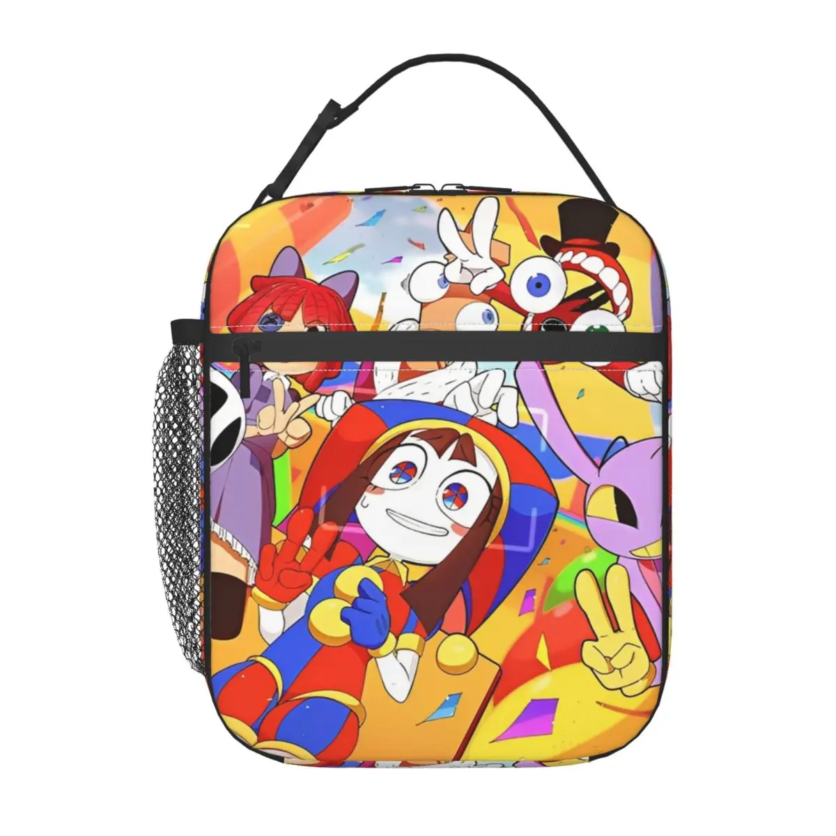

The Amazing Cartoon Digitals Circuss Thermal Insulated Lunch Bag for Office Reusable Food Bag Thermal Cooler Lunch Boxes
