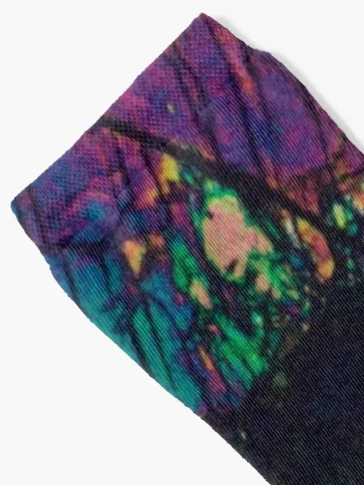 Pyroxene Crystals - Geological Thin Section Photography Socks Lots happy Woman Socks Men's