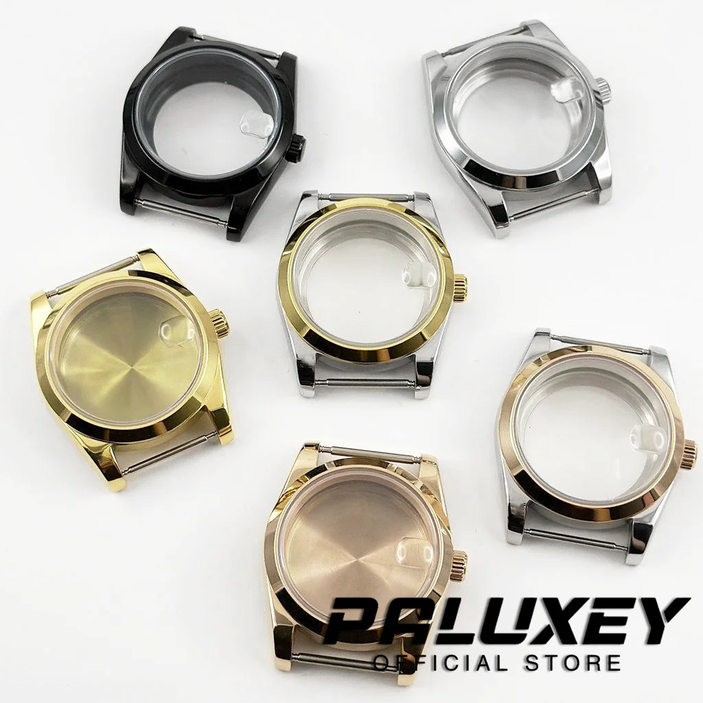 Waterproof VH31 36MM/40MM Watch Case Sapphire Crystal Stainless Steel NH34 NH35 NH36 ETA2824 PT5000 Case Screw Crown 28.5mm Dial