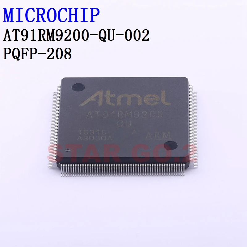 

2PCSx AT91RM9200-QU-002 PQFP-208 MICROCHIP Microcontroller