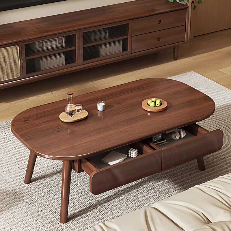 Mesa de centro luxuosa com armazenamento, designer, para sala de estar, moderna, com gavetas, mesa de centro estética minimalista, mesa auxiliar, móveis para casa