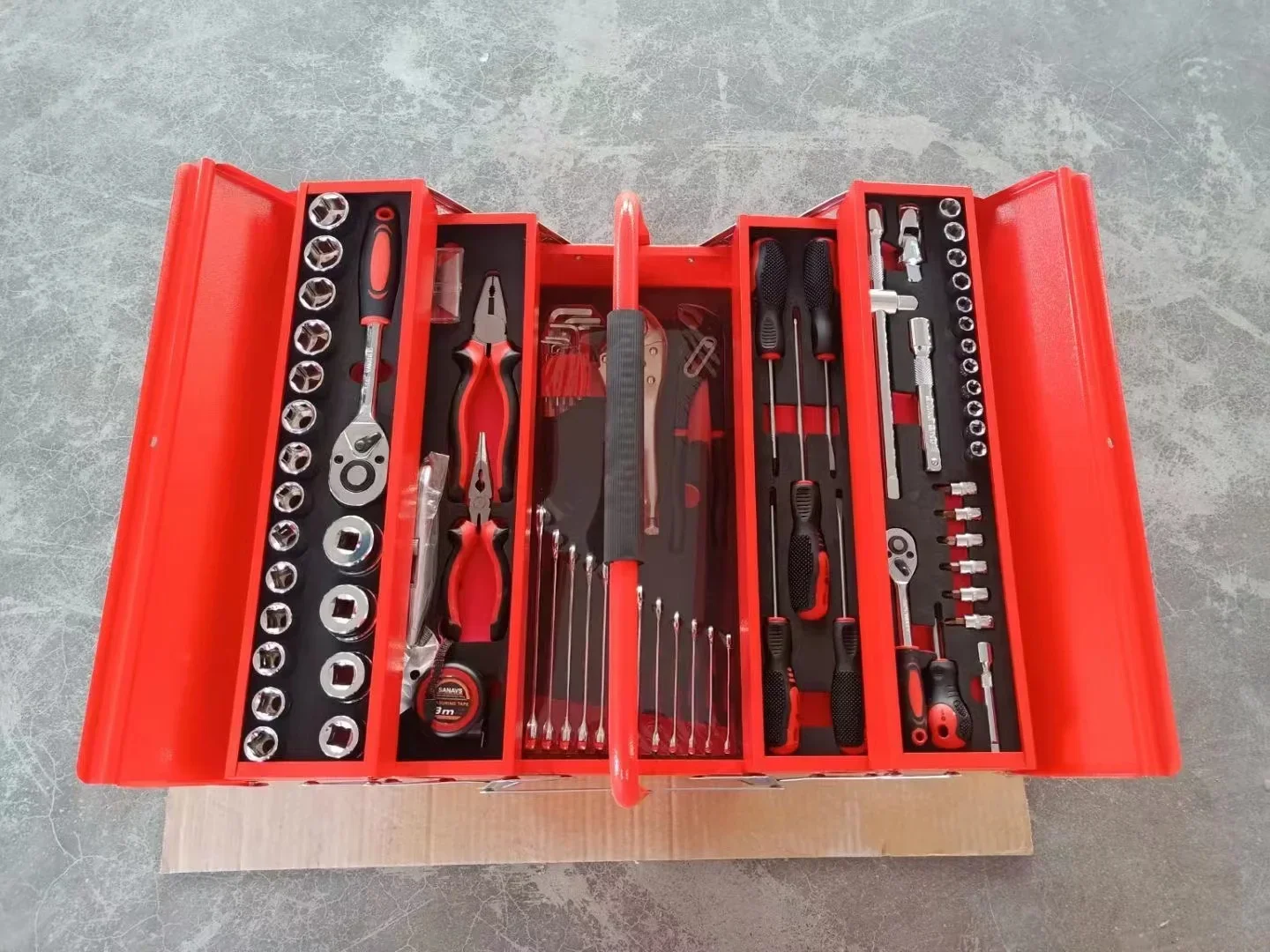 Material Hand Tools Kit 90 Pcs Tool Socket Set With EVA Auto Repair Sets Herramientas Automotriz