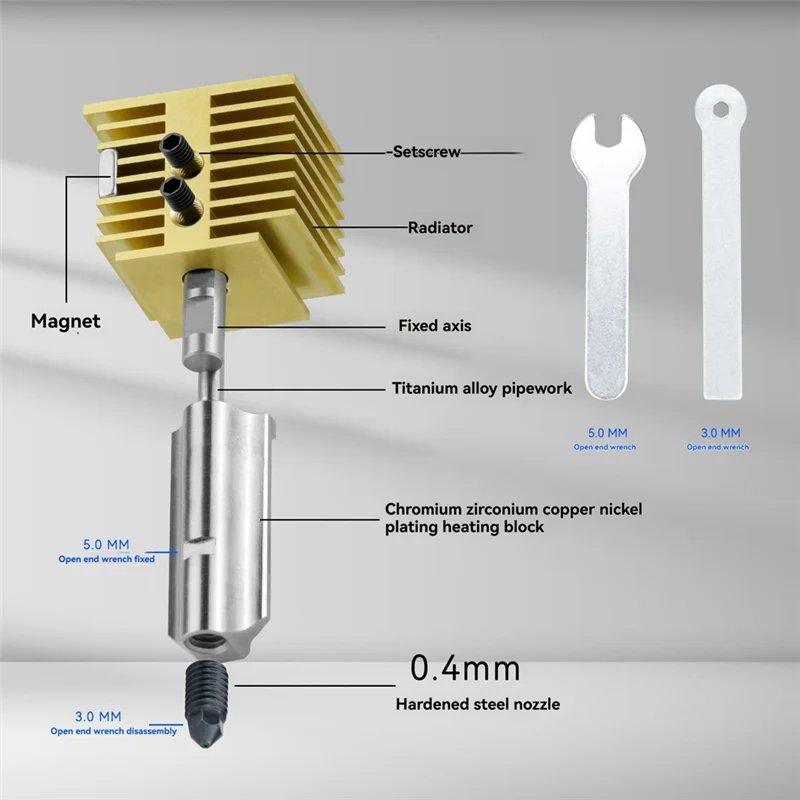AEE7-For Bambu Lab A1/A1 Mini Hot End Upgrade - Quick Nozzle Replacement, For 3D Printer Parts