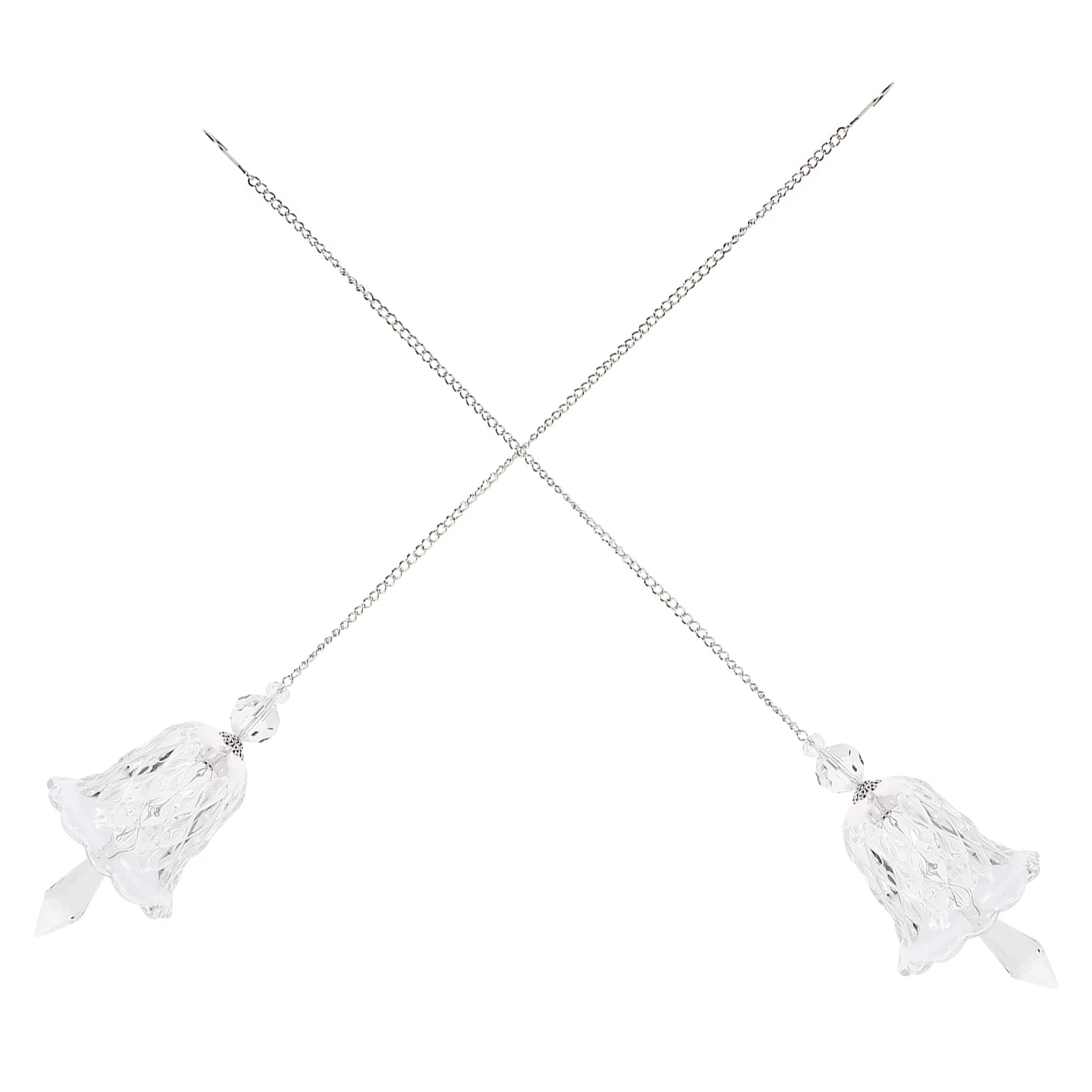 

2Pcs Crystal Rainbow Wind Chime Hanging Decoration Shiny Prisms Pendant Window Suncatchers Garden Home Decor Crystal