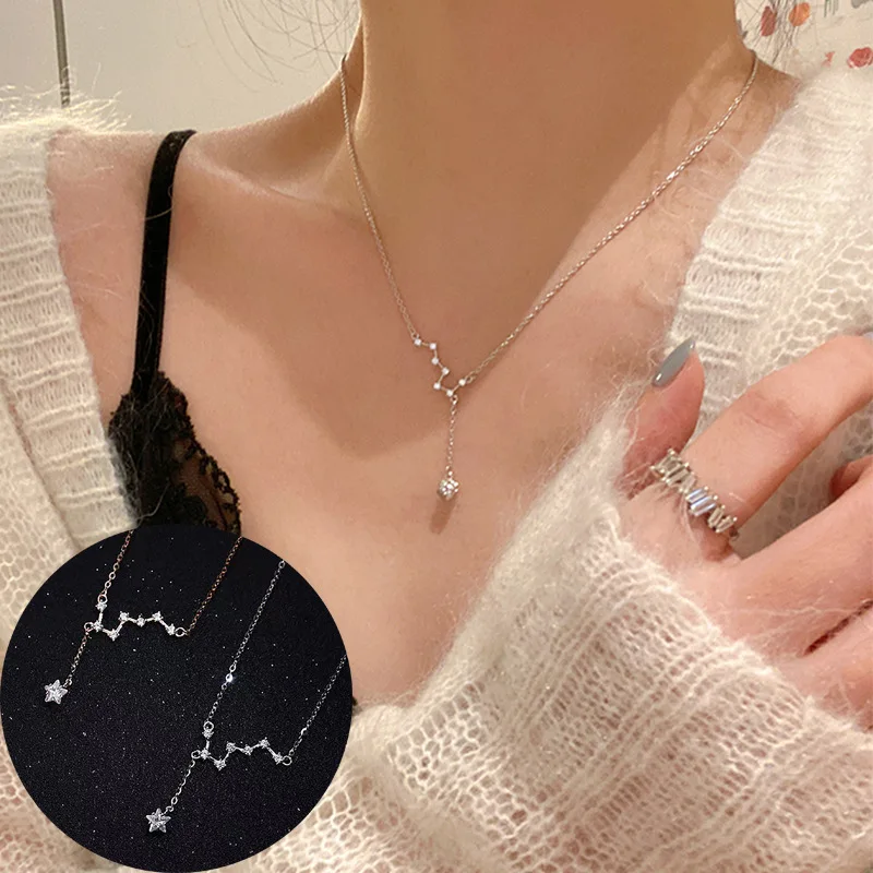New Alloy Dipper Shape Necklace Simple Pendant Charm Clavicle Chain Exquisite Women Pendant Necklace Wholesale