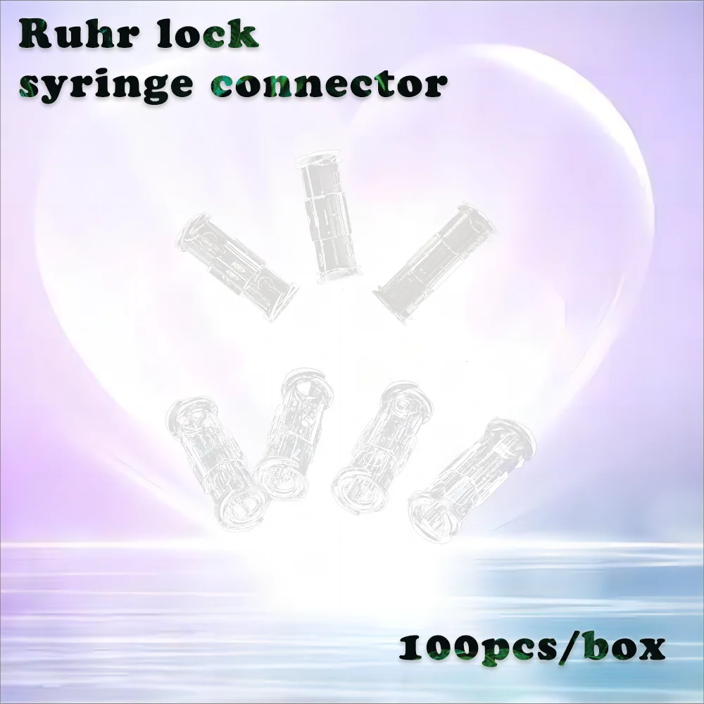 

Medical Plastic Luer Lock Syringe Connector Sterile Transparent Adapter Double Joints Coupler