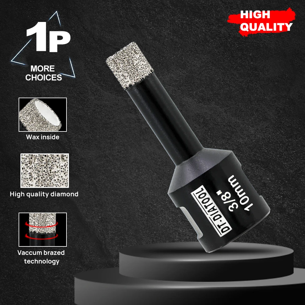 DIATOOL 1pc Dia 6/8/10MM Diamant Bohrer Core Bits 5/8-11 Gewinde Bohren Loch sah für Granit Marmor Beton Loch Bohrer – Detail 7