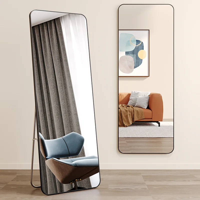 Customized home floor-to-ceiling full-length mirror, simple all over the body, large mirror in the living room and bedroom