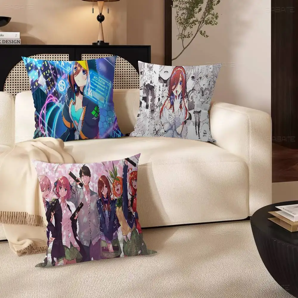 Anime The Quintessential Quintuplets Personalized Pillow Cover Kids Bedroom Wild Party Decor Pillowcase kid Birthday shower Gift