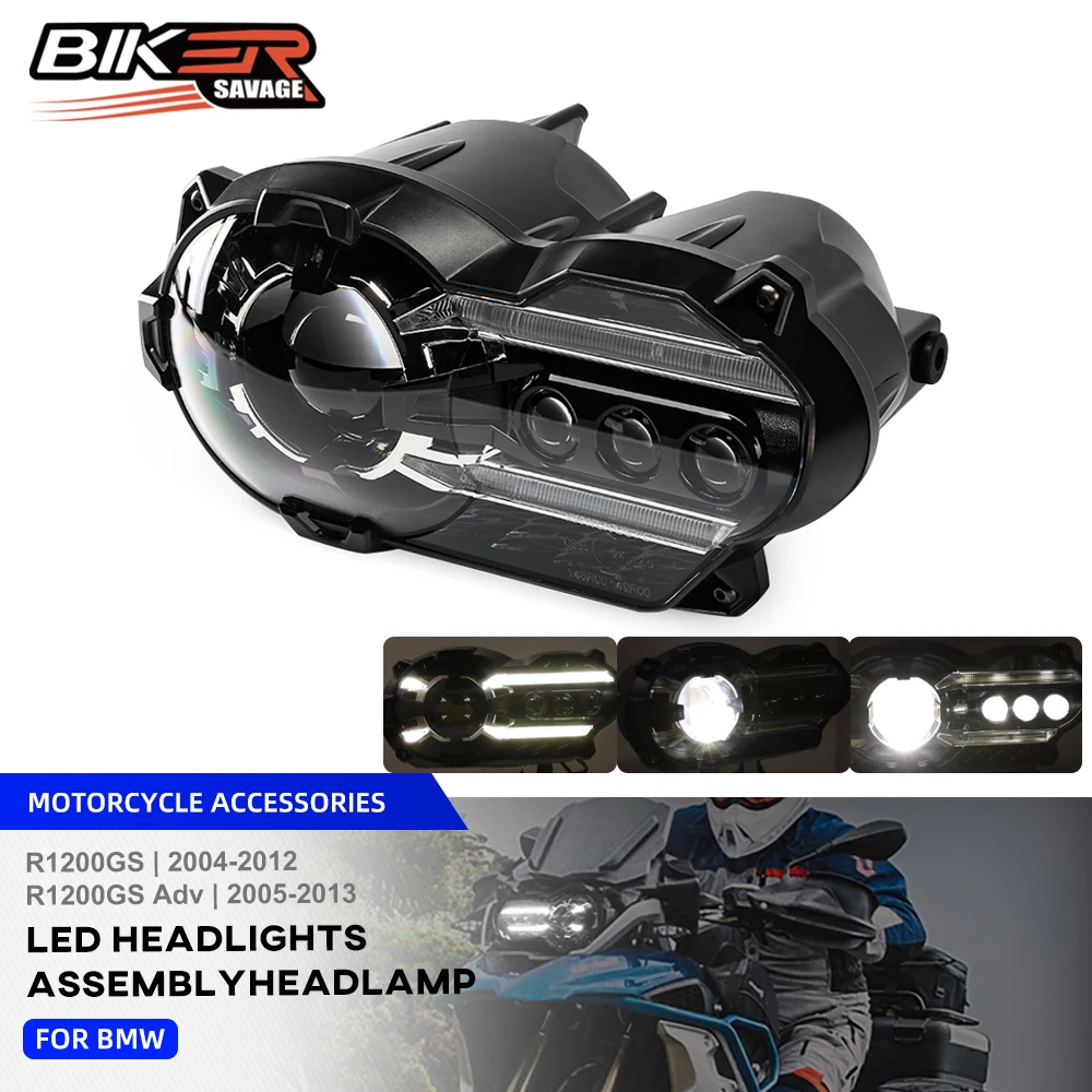 Motorcycle Headlight For BMW R1200GS R1200GS Adventure LED Head Light Assembly High Low Beam DRL Lamp Accessories 2004-2012