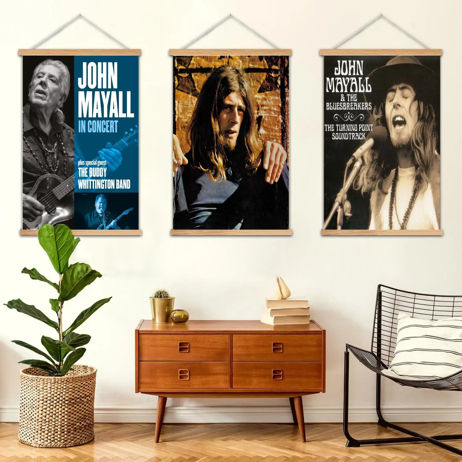 John Mayall Framed Wall Painting Canvas Art Poster and Wall Art,  Modern Family Bedroom Decor,Decorative painting