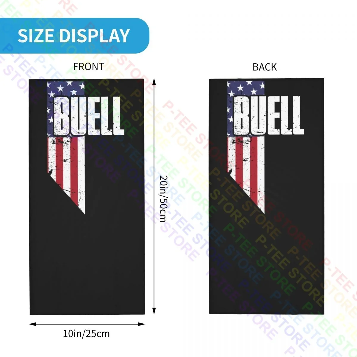 قناع وجه من Premium Buell Family American Flag Neck Gaiter Bandana، قناع ناعم لتدفئة الرأس