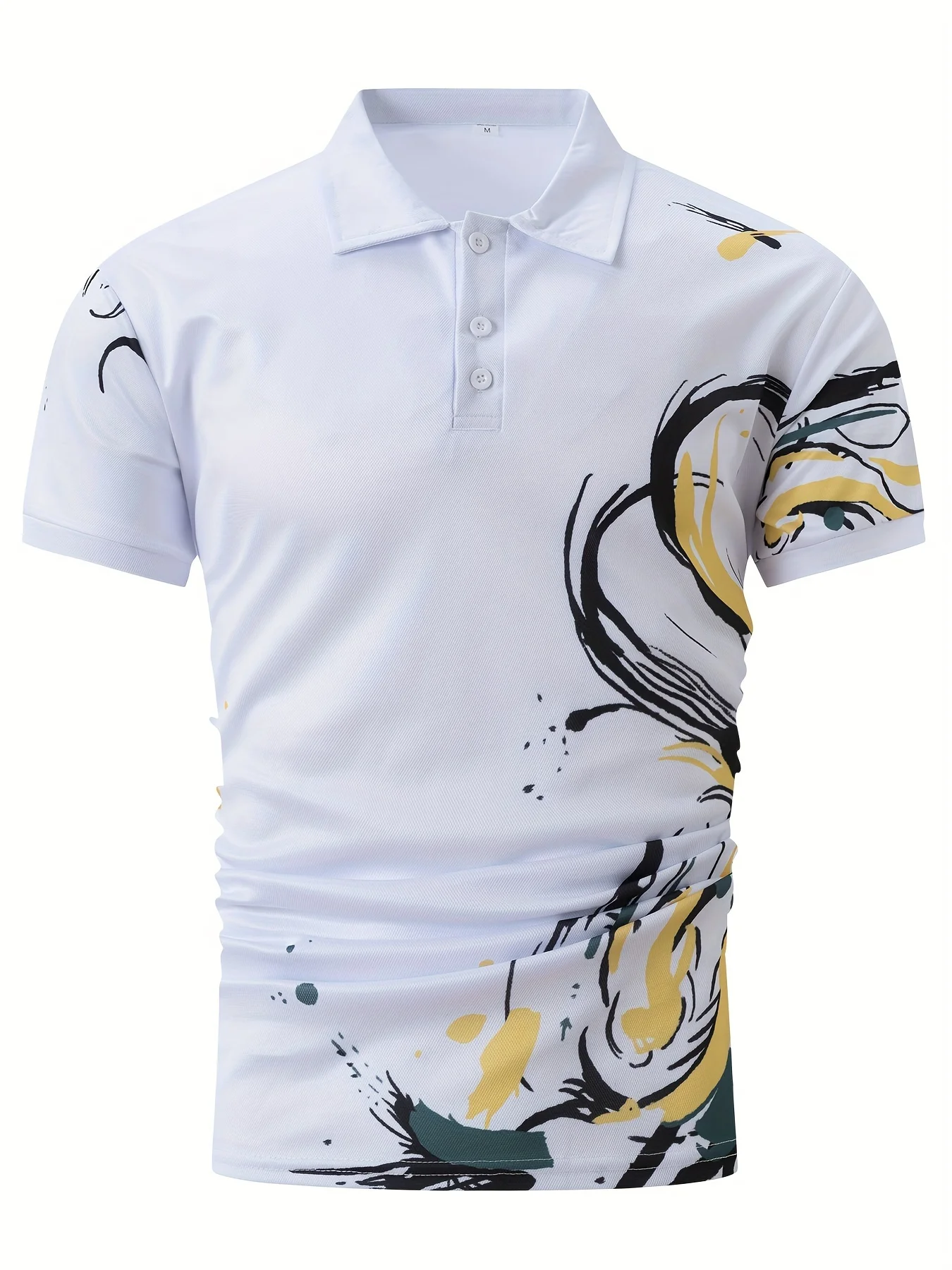 2026 Summer Men's Polo Shirt - 3D Printed Design Breathable Lightweight Stylish and Fashionable Outdoor Men's Clothing