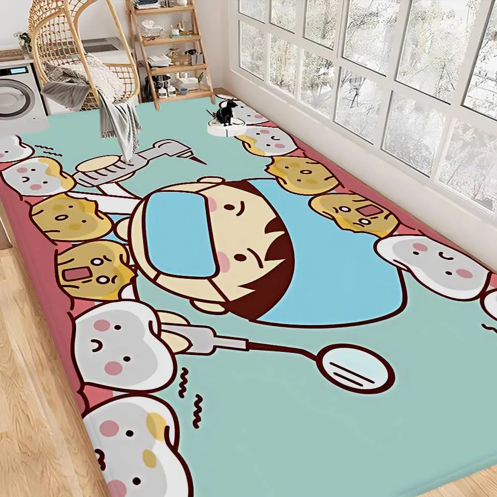 The Dentist Tooth Cute Kitchen Mat Nordic Style Bedroom Living Room Doormat Home Balcony Anti-Slip Welcome Rug