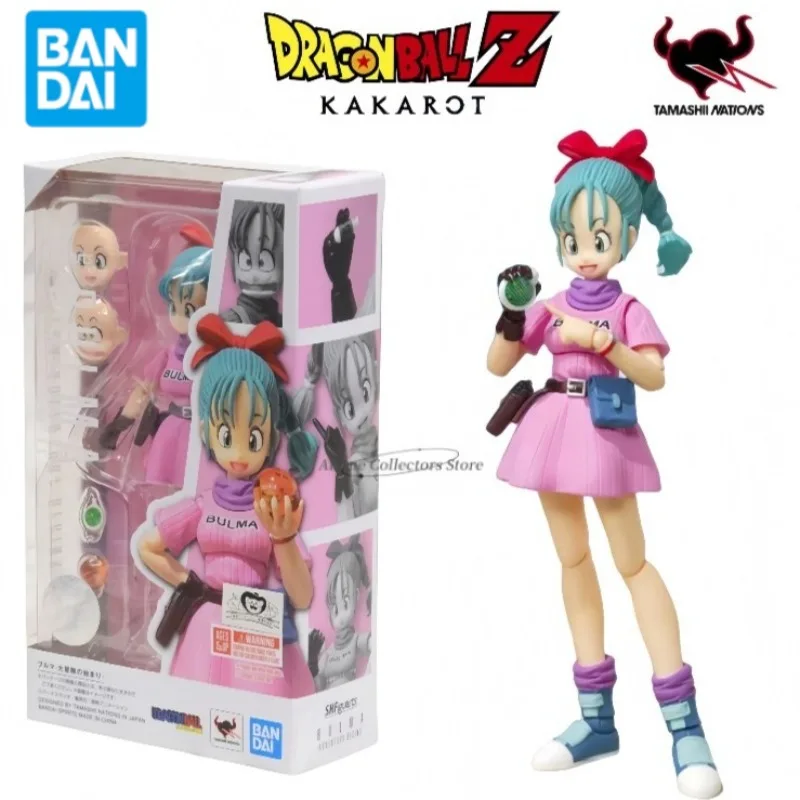 

In Stock Original Bandai S.H.Figuarts Dragon Ball Bulma Action Character PVC Girl Collection Doll Anime Movable Model Toy Gift