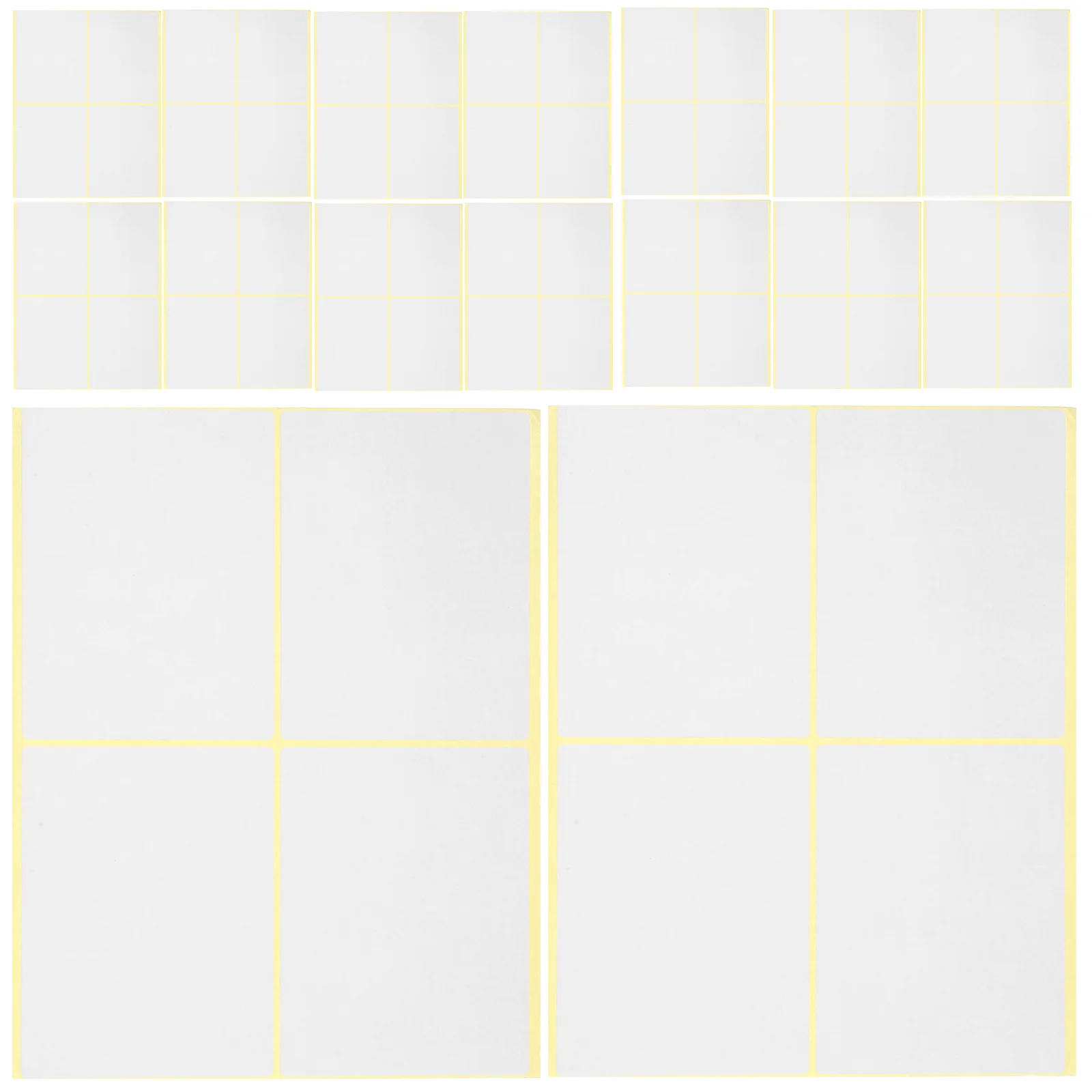 120 Pcs Label Sticker Sticky Labels to Write on Blank Leaflet Bin Address Stickers Paper for Travel Size Bottles Storage Bins