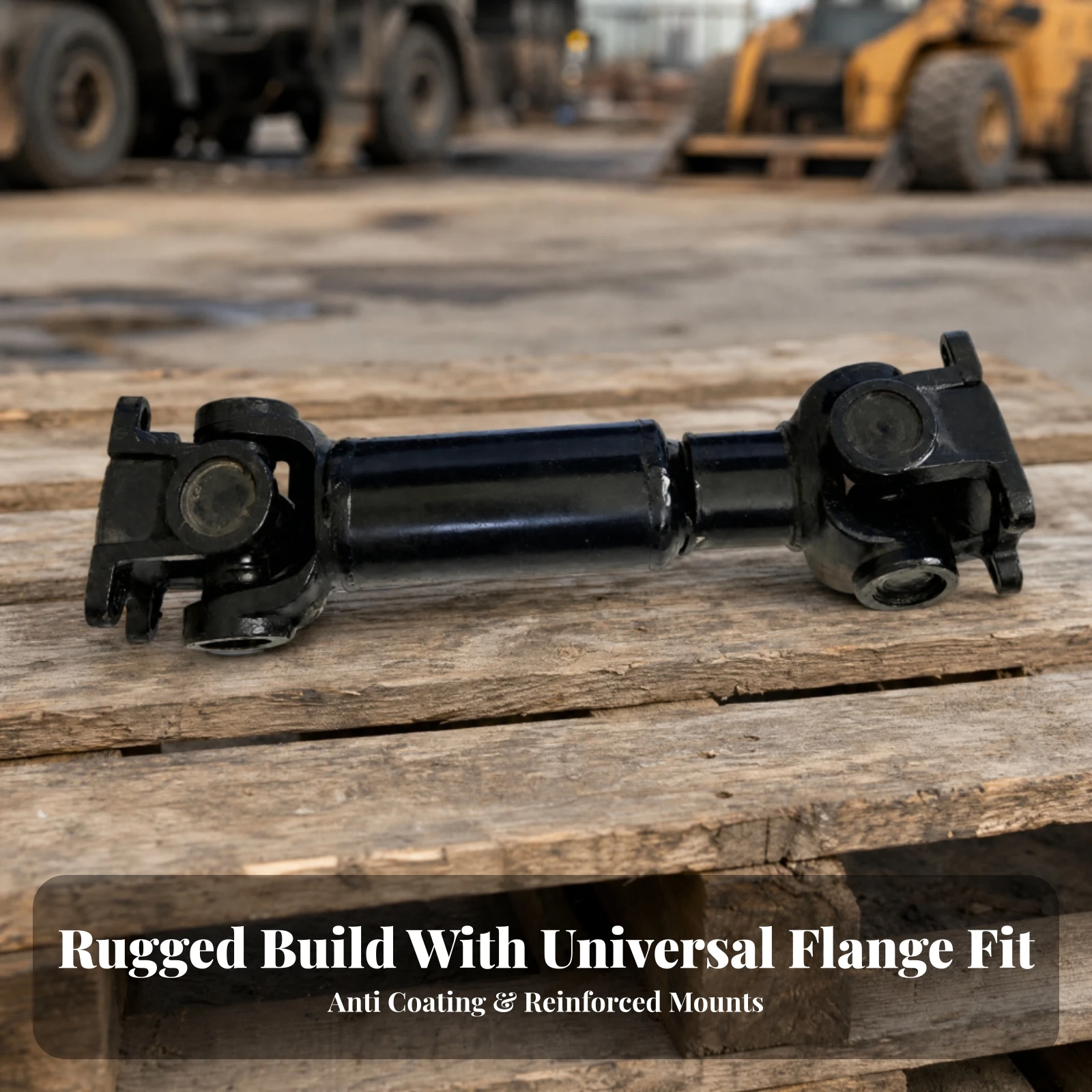 PTO Power Transfer Shaft Compact Black Metal PTO Driveshaft Assembly Driveline Component Heavy-Duty