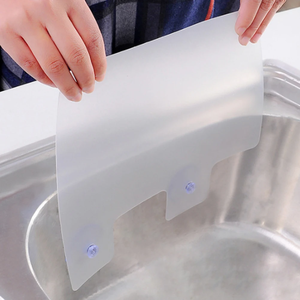 

Splash Guard Resilient Sink Waterproof Sucker Suction Cup Baffle Kitchen Strong