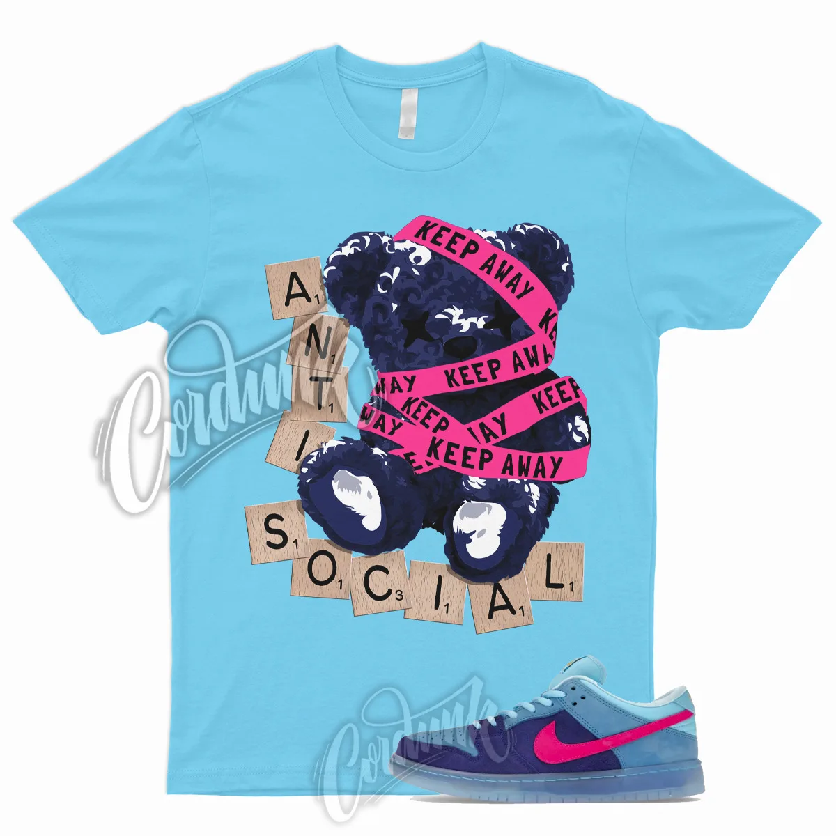 

ANTI T Shirt for Low SB Run The Jewels Deep Royal Blue Active Pink ill 1