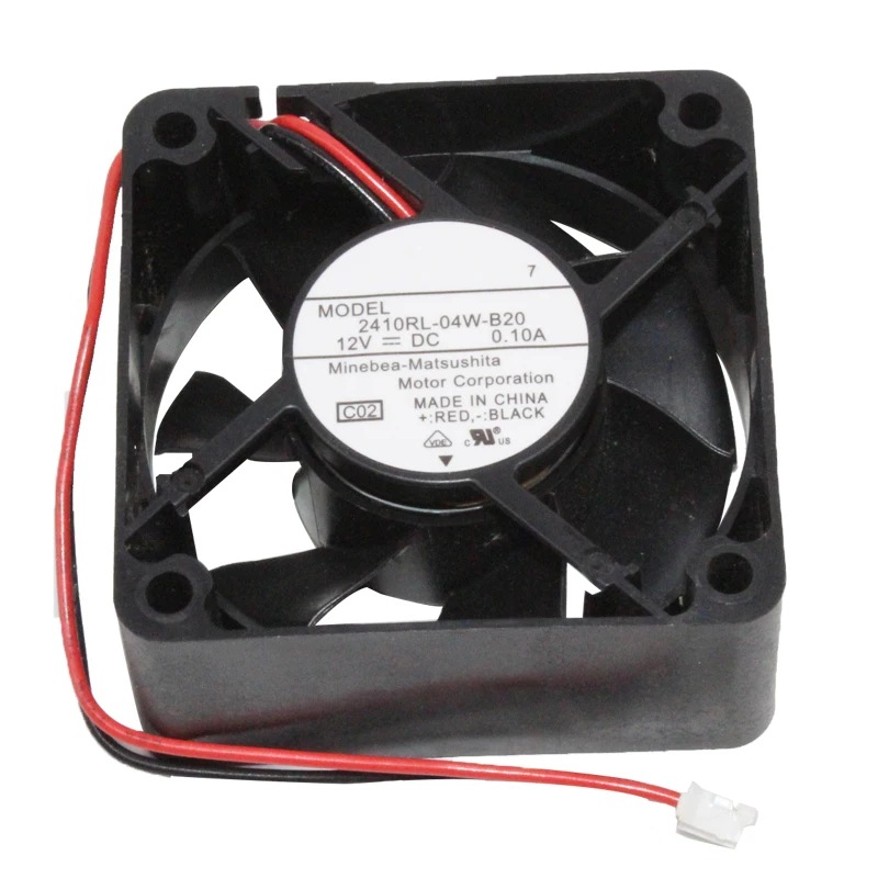 New and original 2410RL-04W-B20 6cm 60mm fan 6025 60x60x25mm DC 12V 0.10A Double ball bearing silent cooling fan