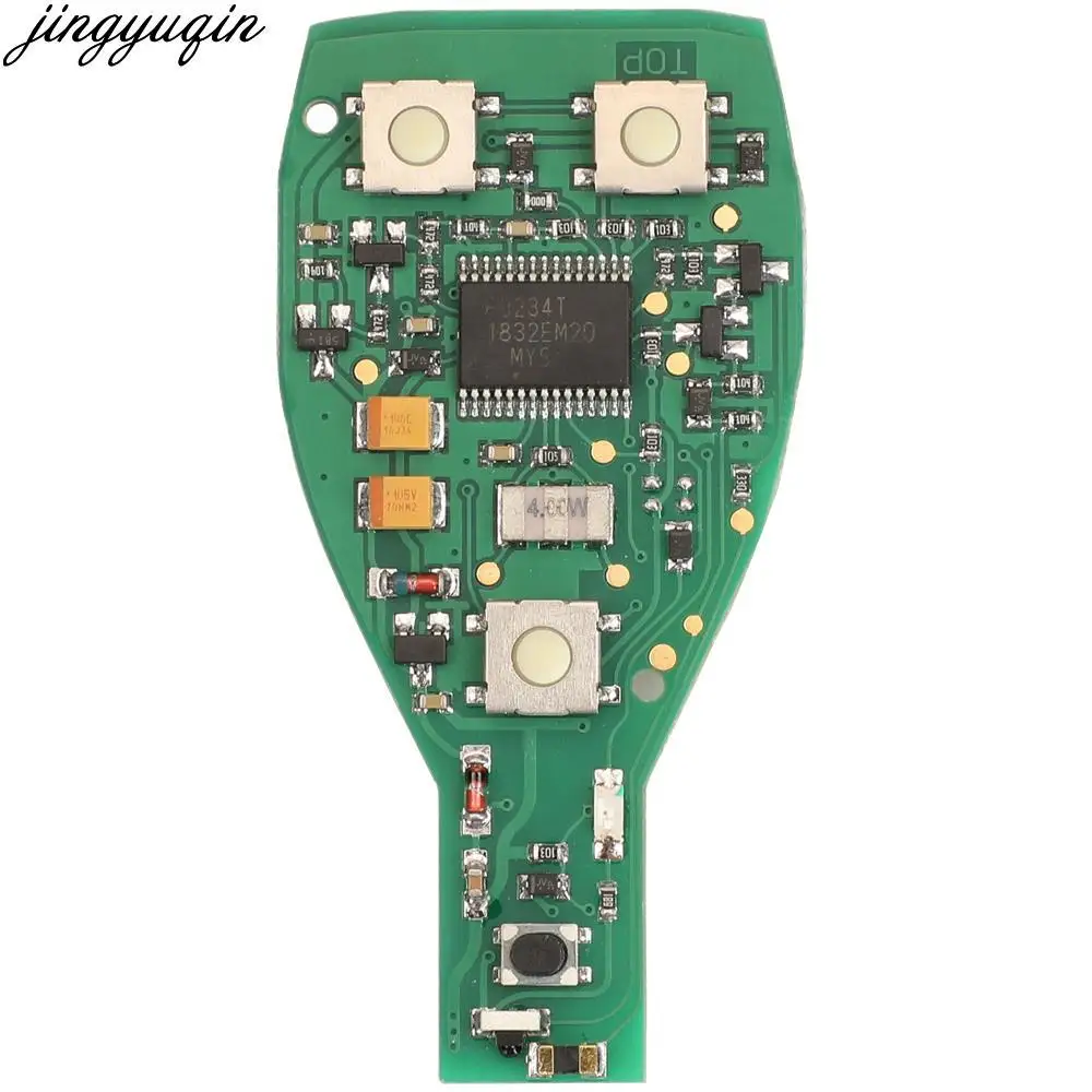 Jingyuqin 5pcs Remote Car Key Only Board No Key 315/433MHZ For Mercedes Benz BGA NEC 3/4 Buttons PCB Electronic Replacement