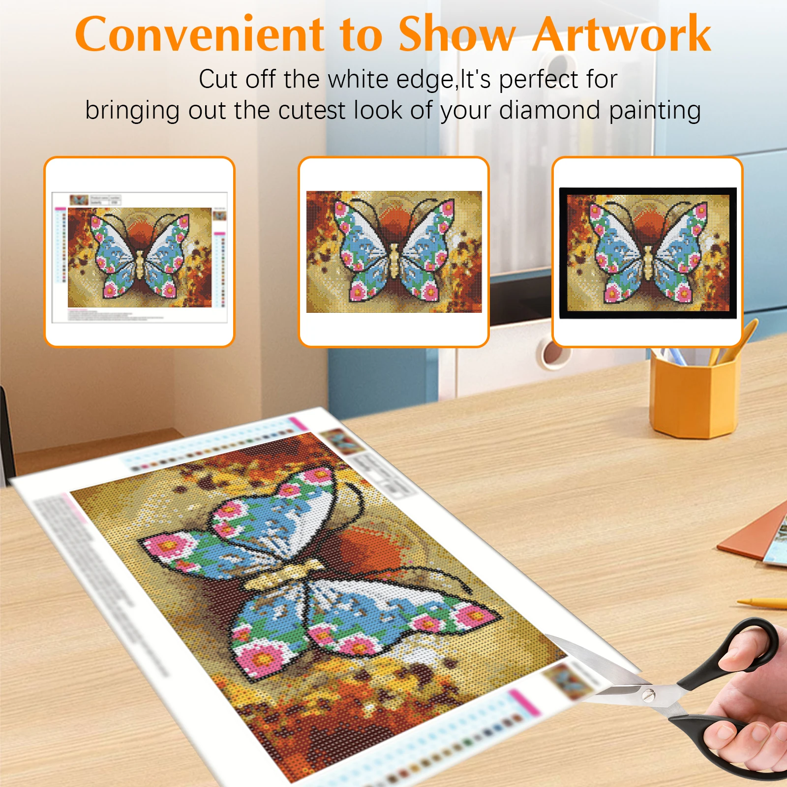 

Набор из 3 магнитных рамок для алмазной вышивки 30x40/30x30 см, 2 размера, самоклеящиеся, для алмазной живописи, вышивки, фотографий, постеров