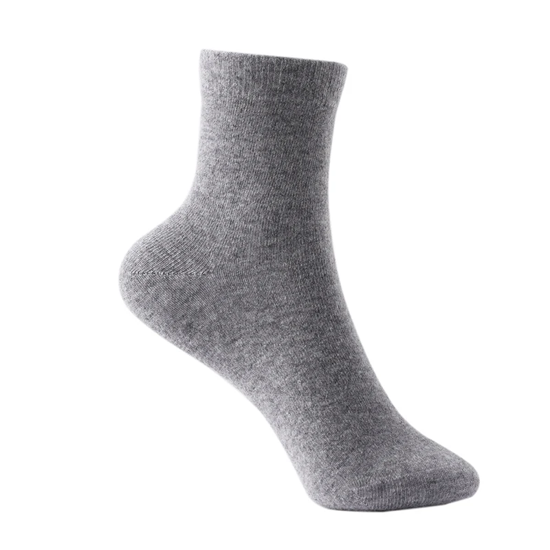 Cashmere socks Women 100%  authentic pure cashmere mid-tube socks warm socks men\'s casual business high-end socks mid low sock