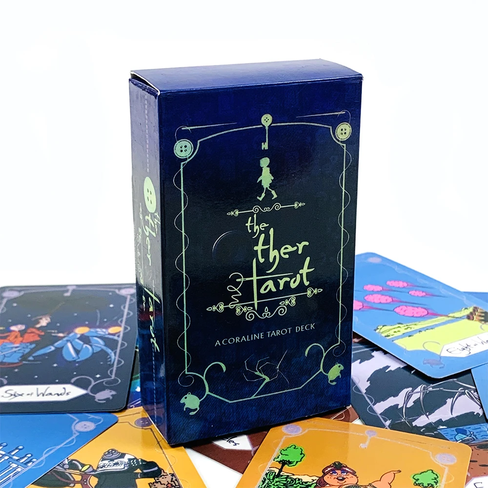 As outras cartas de tarô 78 peças baralho de tarô a chave que abre a porta ao mundo coralina, ótimo para meditação e jogos de festa