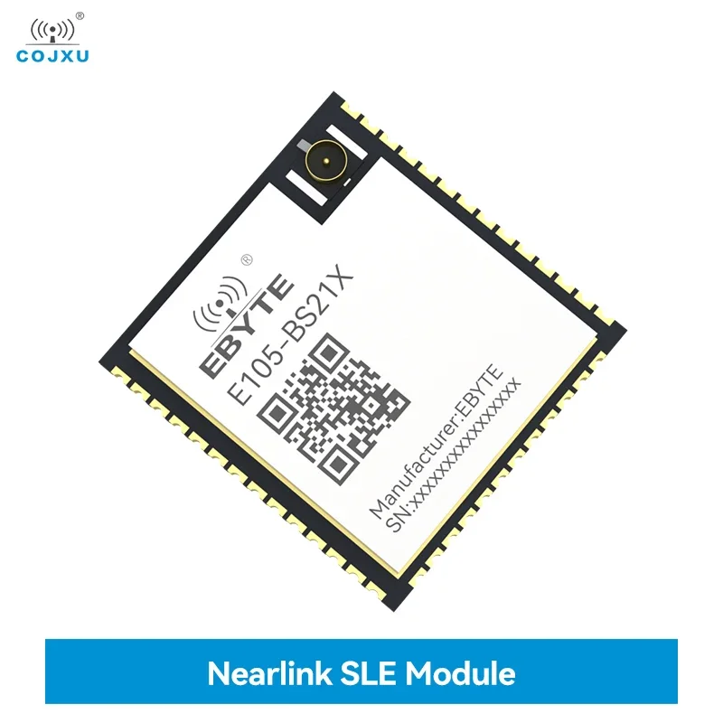 

2.4GHz NearLink SLE Module BS21 Chip BLE5.2 Wireless Transmission 270m IPEX COJXU E105-BS21X 270m Cost-Effective