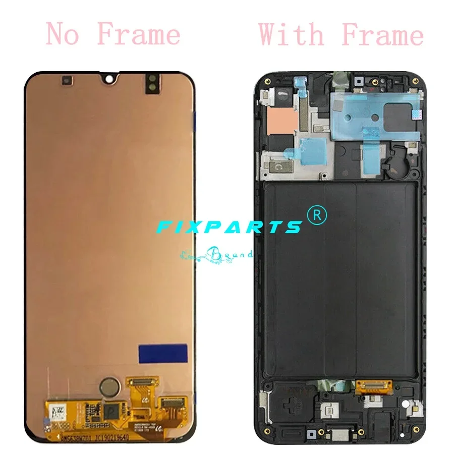 6.4'' AMOLED/TFT LCD For SAMSUNG Galaxy A50 A505 Display Touch Screen Digitizer Assembly A505F LCD Screen With Frame