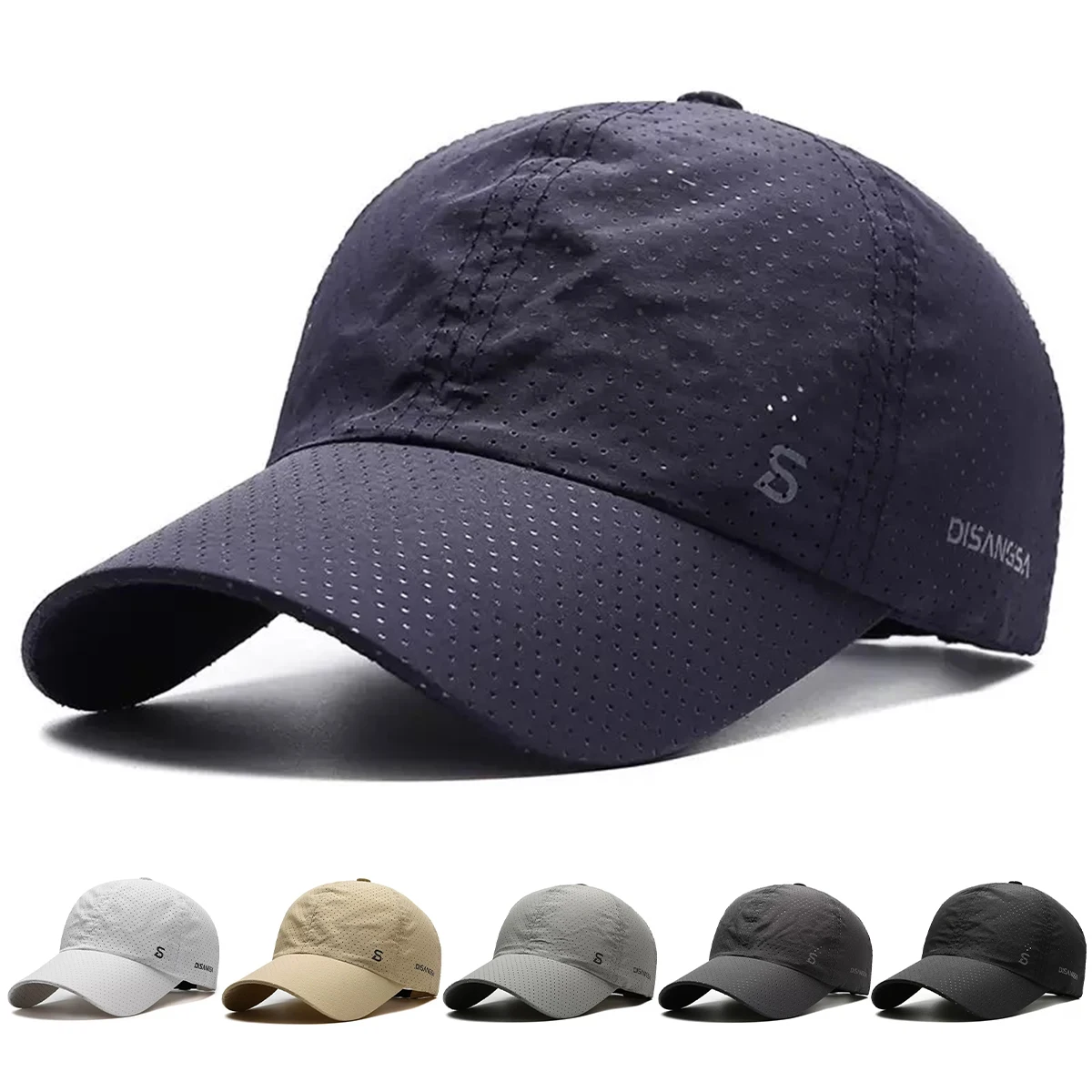 Unisex S Letter Quick-dry Baseball Net Caps Spring Summer Outdoor Adjustable Casual Hats Sunscreen Hat Sports Cap