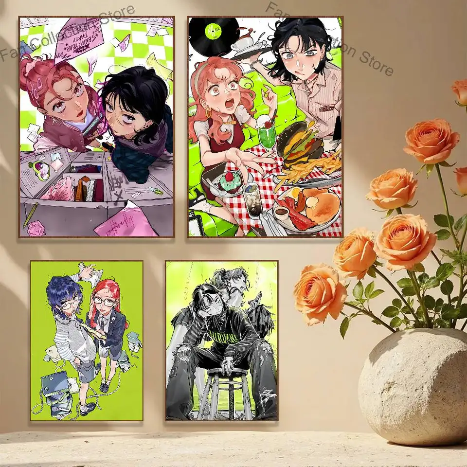 Mitsuki Koga Aya Green Yuri Poster Prints Wall Art Picture