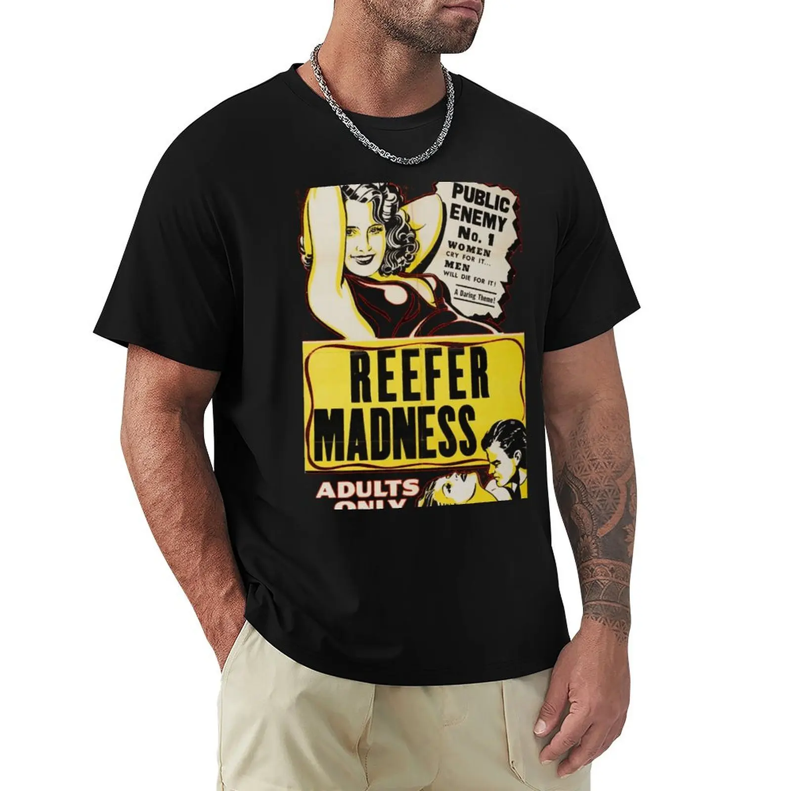 

Подарки Grindhouse Lounge: Reefer Madness! Футболка возвышенные большие футболки с аниме, мужские рубашки для тренировок