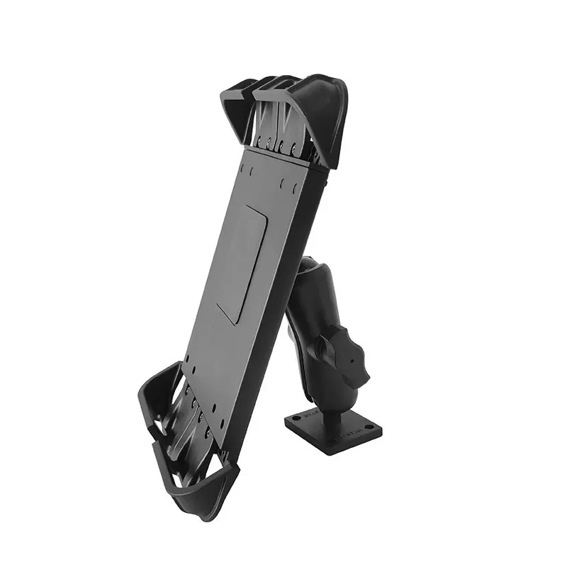 정사각형 볼 마운트와 알루미늄 소켓 암 플레이트 어댑터가 있는 태블릿 홀더 (램 마운트용 8-11인치 태블릿 홀더)