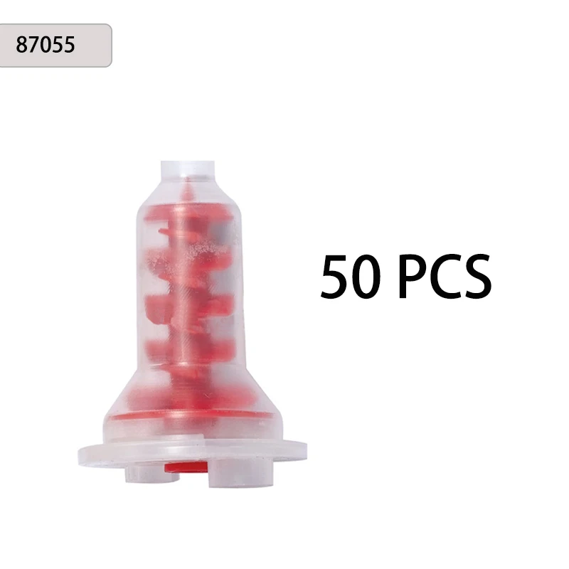 50/100PCS Dental Mischen Tipps Silikon Gummi Mischen Spitze Dental Abdruck Materialien Mischen Rohr Prothese Labor Farbe Rohre – Detail 8