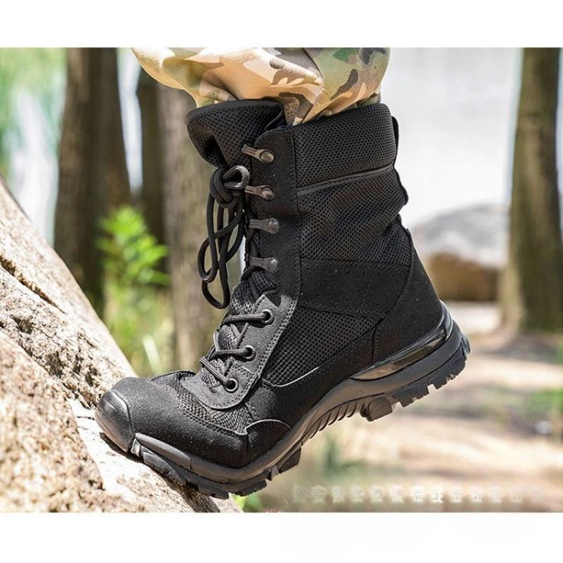 

Мужская уличная обувь, дышащие легкие ботинки для пустыни, походная обувь, черные походные ботинки, тренировочная обувь
