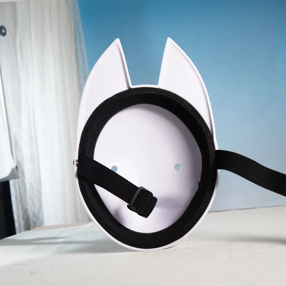 Genshin Impact Hanachirusato คอสเพลย์ Fox Mask Kazari Hanachiru Sato หน้ากาก Miko ฮาโลวีน Carnival ญี่ปุ่น Facial Props