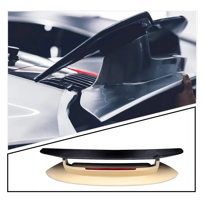 

SD Style Rear Spoiler Dry Carbon Fiber Rear Trunk Spoiler Wing for Porsche 911 992 Carrera S GT Wing