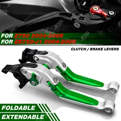 For Kawasaki Z750/ZR750-J1 2004-2006 Clutch Lever Brake Lever Set Foldable Adjustable Handle Levers Motor Accessories Parts