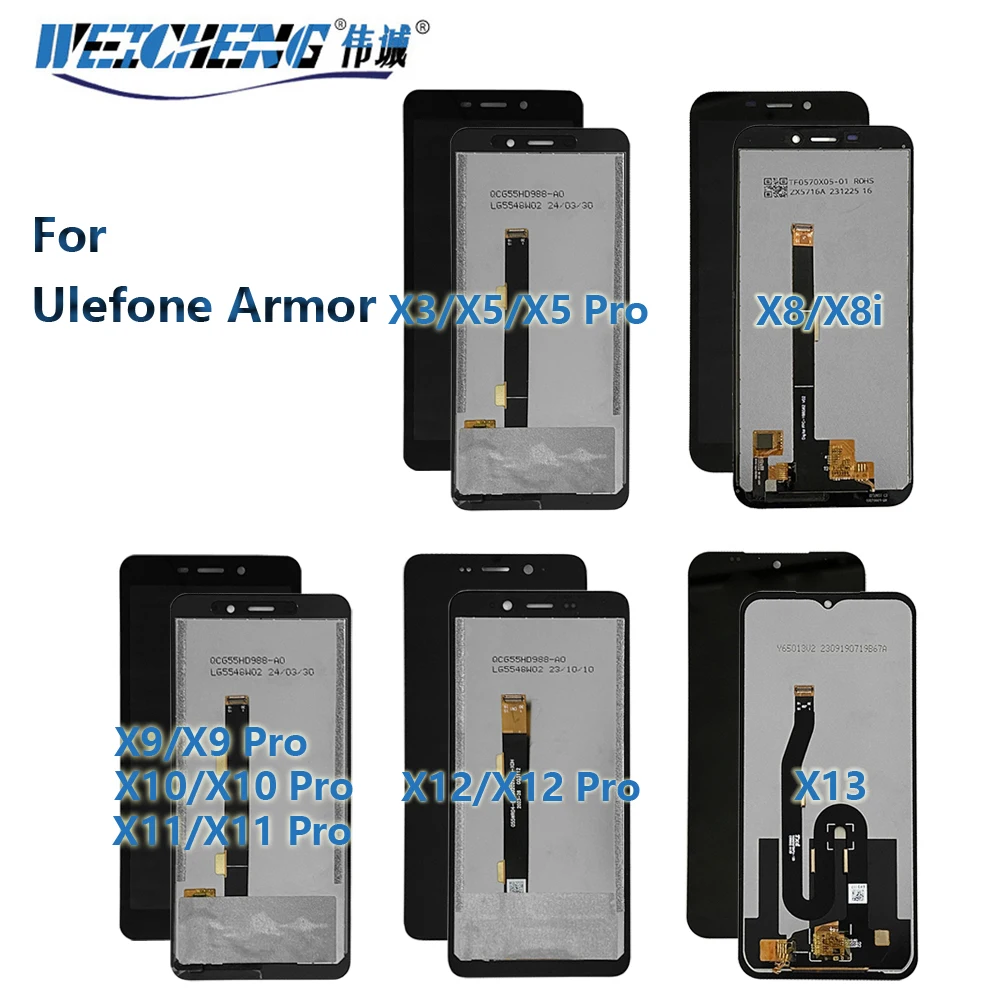 For ULEFONE ARMOR X3 LCD Display Touch Screen Digitizer Assembly Armor X8 X8i For ARMOR X5 X13 Armor X9 X10 X11 X12 Pro X31 LCD