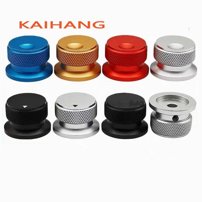 2PCS 34X20mm Potentiometer Knob Amplifier Volume Guitar Knobs Cap Aluminum Alloy Instruments Switch Cap Circular Hole 6MM