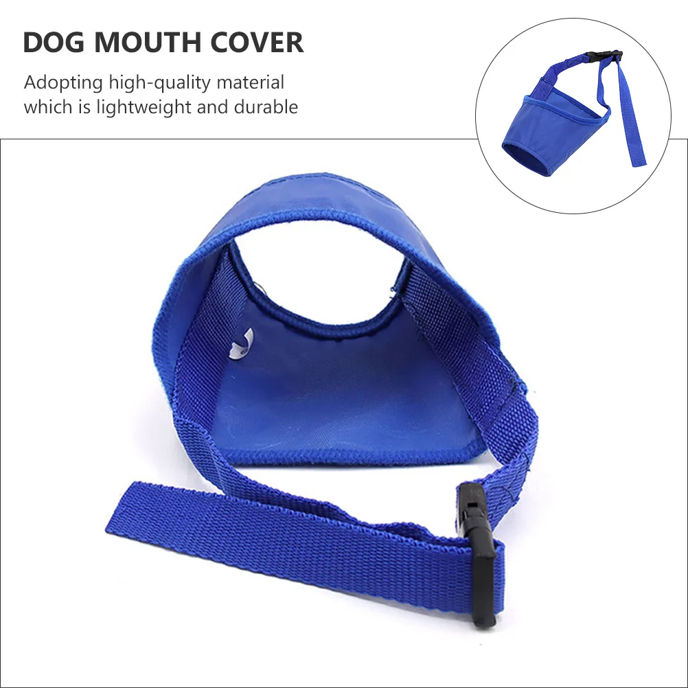 Bozal para perro ajustable, transpirable, antimordida, cómodo, cubierta bucal para mascota, suministro práctico para mascotas, bozal ajustable para perro, 3 uds.