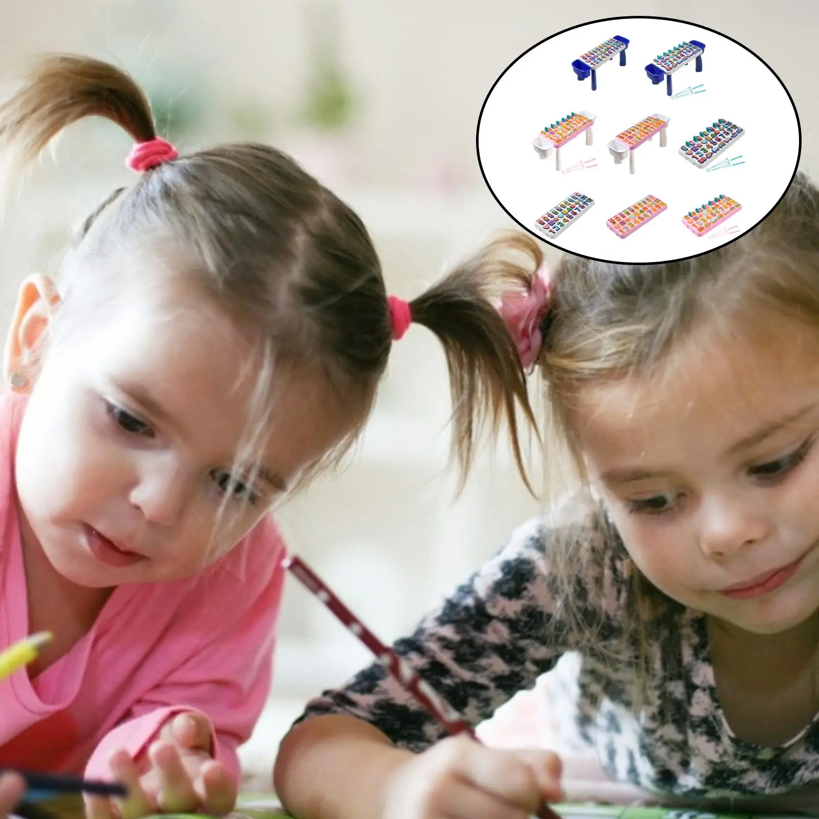 Puzzle Montessori che gioca Gioco di pesca Apprendimento precoce Giocattoli educativi Forma Cognizione Matematica per bambini