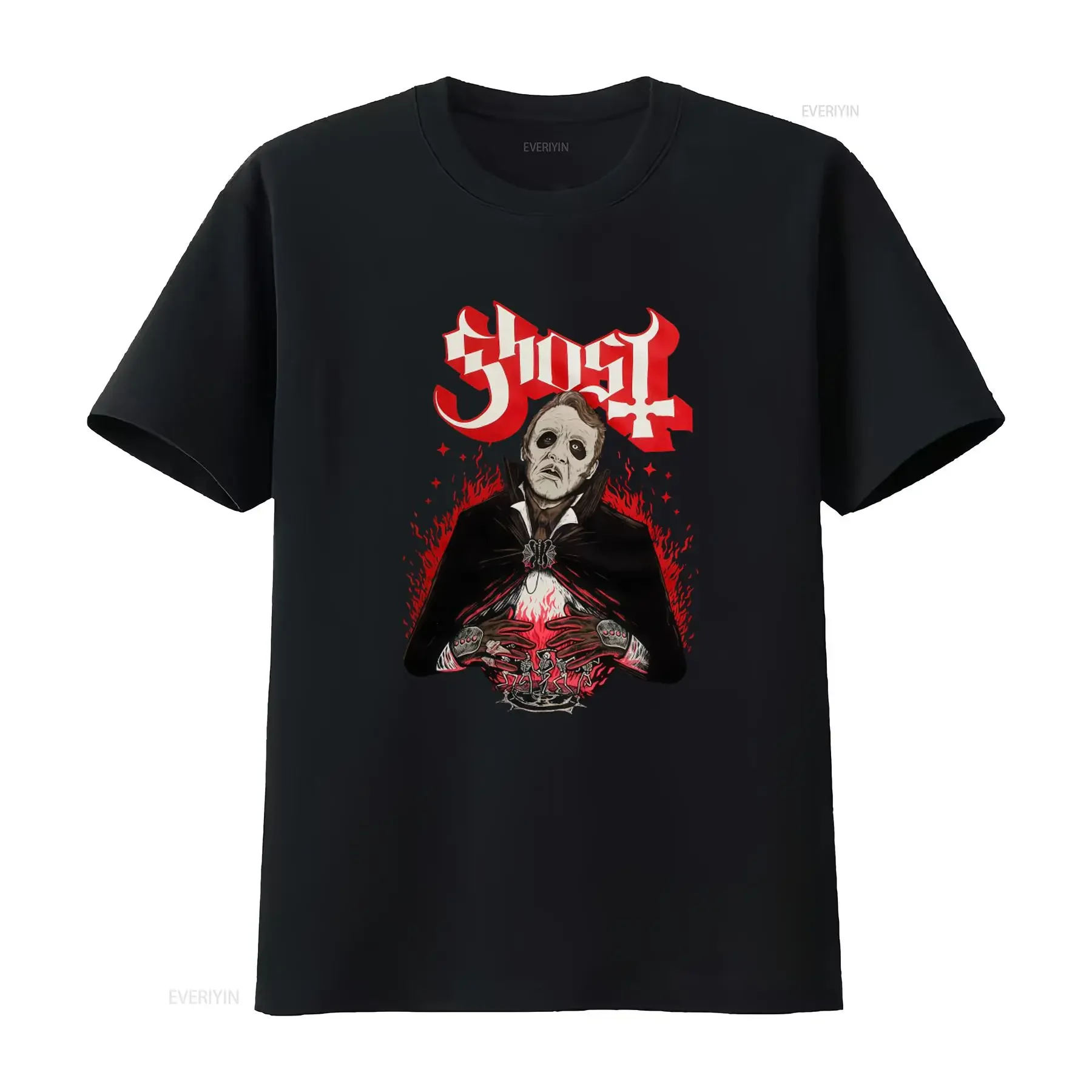 Ghost B C Papa Emeritus Cardinal Copia T Shirt New Metal Band 100 Authentic Rock Gothic Design  vintage Washed Versatile