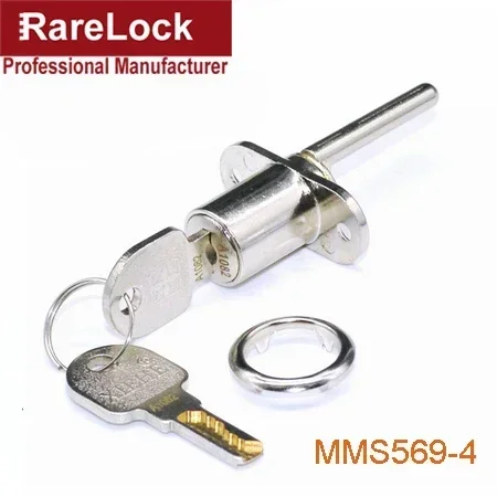 2-Pack Cabinet Drawer Lock With Keys – Zinc Alloy, 19mm Silver Head, Keyed Different, Thickened Base – For File Cabinets, Wardrobes & Office Furniture