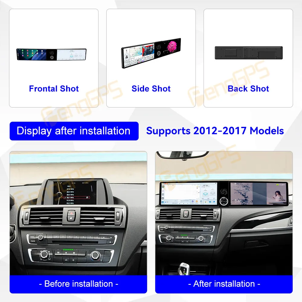 

Dual Screen 12.3" Android 13 Car Radio CarPlay For BMW 1 2 Series F20 F21 2012-2017 EVO Touch Screen Multimedia Player GPS DSP