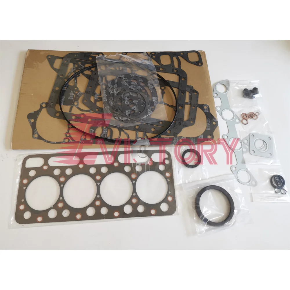 For kubota V1512 overhaul rebuild kit + valve +guide + liner gasket bearing piston